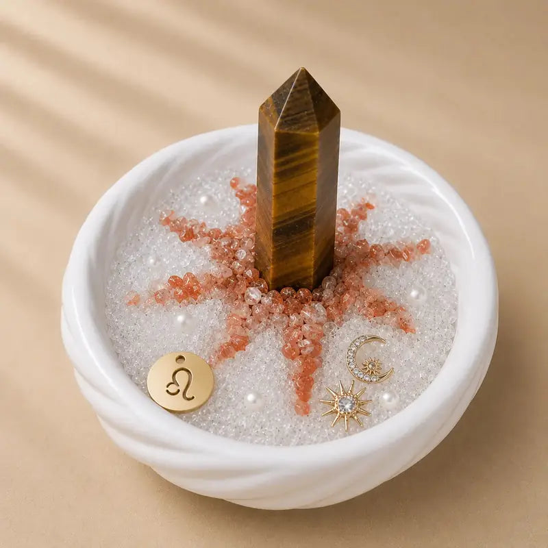 Leo DIY zodiac crystal desk garden kit