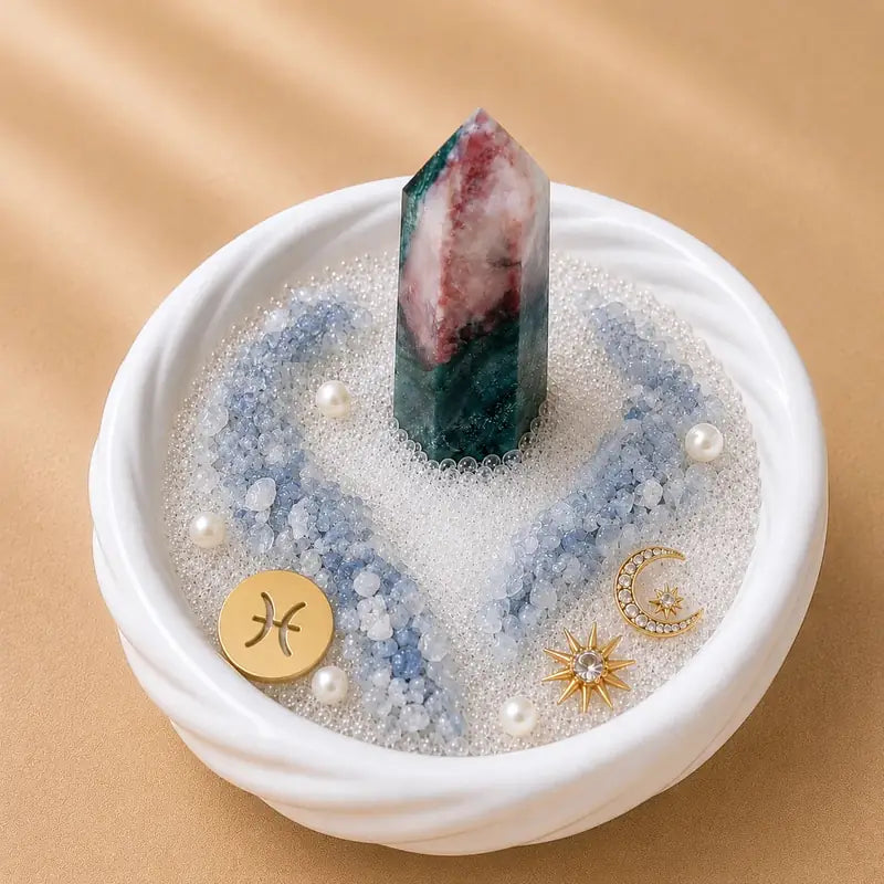 Pisces DIY zodiac crystal desk garden kit