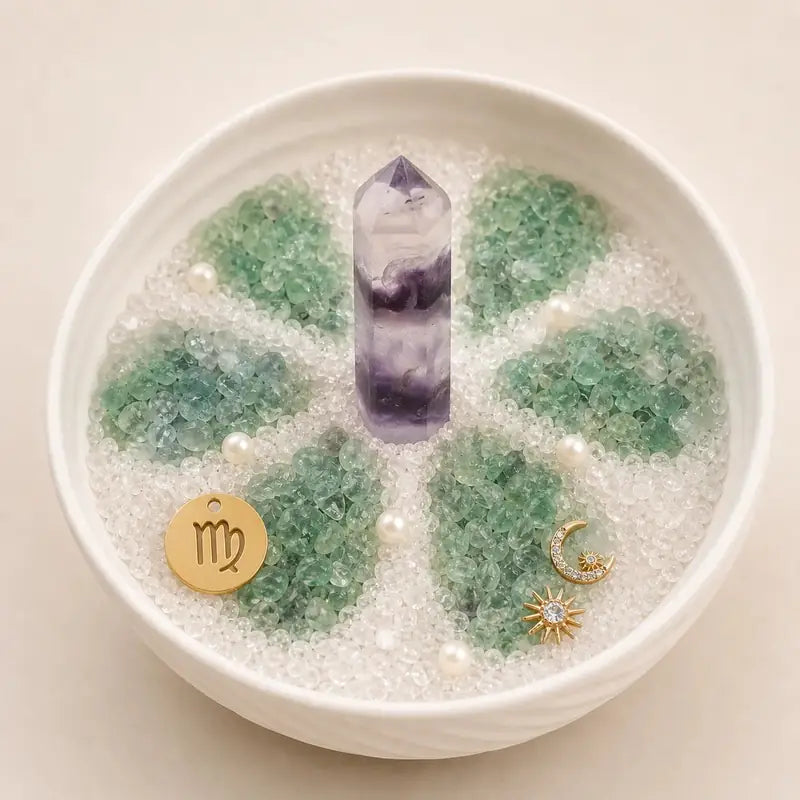 Virgo DIY zodiac crystal desk garden kit